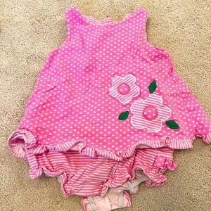 Florence Eiseman pink polka dot bubble